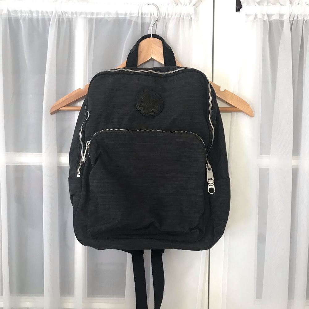 Kipling Black Zippered Backpack